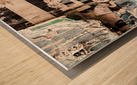 The works of time on those of men. Wood print