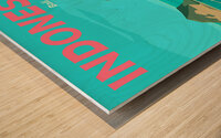 Indonesia Travel Print Wood print