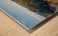 Geigers Covered Bridge Fall Aerial Wood print
