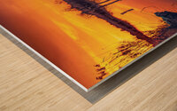 Lake Pontchartrain Bayou Bonfouca Sunset  Wood print