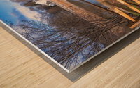 Wehrs Dam After December Rains Wood print