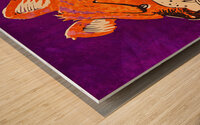 1959 Clemson Tiger Art Wood print