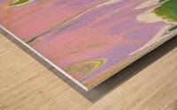 Pink Wave Wood print