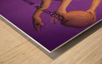 washington huskies basketball cover art Wood print