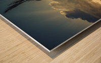 Celestial Rays over Tropical Tranquility Wood print
