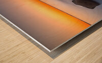 Glow of Orange Wood print