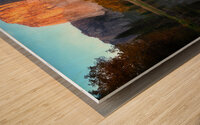Autumn Reflections in Yosemite Wood print