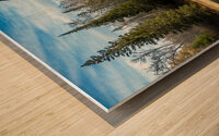 Tamarack Reflection Wood print