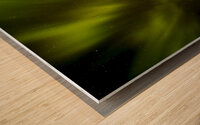 Northern Lights Blast Wood print