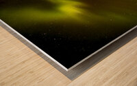Northern Lights Above the Canopy Wood print