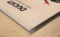 Ducati 1199 Panigale Wood print
