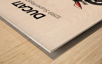 Ducati 1299 Superleggera Wood print