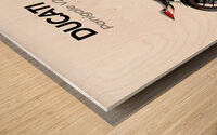 Ducait Panigale V23 Wood print
