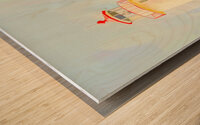 Pastel Lighthouse Wood print