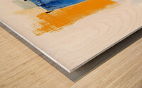 Blue Jeans Wood print