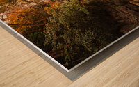 Hawk Falls in Autumn Creekside View Wood print