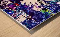 Abstract Psychedelic Surreal Daisy Flower Wood print