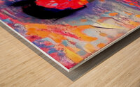 motion running Wood print