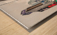 New York Times square pop art comic style Wood print