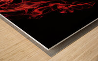 Hot smoking chili pepper Wood print