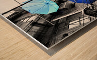 Shanghai after the rain Wood print