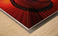 Wagasa - Japanese red umbrella Wood print