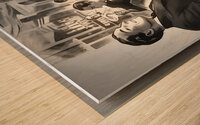 Thirties Loungin Wood print