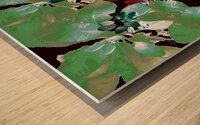 Abstract Vibrant Leaves  Wood print