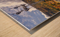 Autumn Rails in Lehigh Gorge State Park Wood print