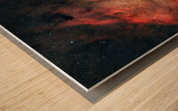 North American  Pelican Nebulae Wide Field Wood print