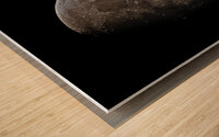 Gibbous Moon  Wood print
