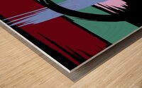 Flowing Spectrums: The Dance of Color  Wood print