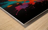 Explosion of Colors: Reflections of the Soul Wood print