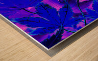 Abstract Vivid Creative Leaves Wood print