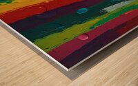 Abstract Art Palette: A Symphony of Vibrant Hues Wood print
