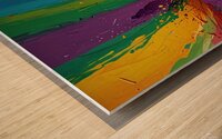 Harmony in Motion: A Symphony of Blended Colors Wood print