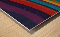 Abstract Art Palette: A Symphony of Vibrant Hues Wood print