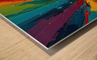 Dreamscape Fusion: The Art of Colorful Abstraction Wood print