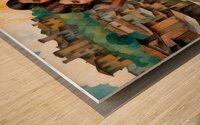 Beautiful Girls Multi Ethnic Best Friends in Village Painting Wood print