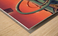 Vintage Car Steering Wheel Art Wood print