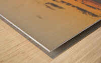 Dusky Sea Radiance Wood print