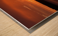 Orange Sunshine Wood print