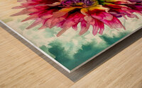 Dreaming of Dahlias Wood print