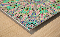 Abstract Kaleidoscope Mandala Pattern Wood print