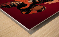 1930s Virginia Tech Football Art Remix Wood print