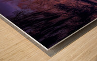 Sunset on Waccamaw River Wood print