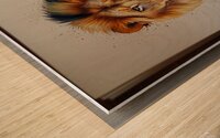 Leonardo Lightning XL Water color style for lion Wood print