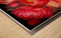 Bouquet of Peonies Wood print