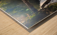 Rushing Waterfall Wood print