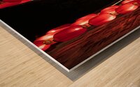 Red Traditional Chinese Lanterns at Night 1 Wood print